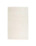 Deco valkoinen kaarikuviollinen lyhytnukkamatto. paksuus 13mm
